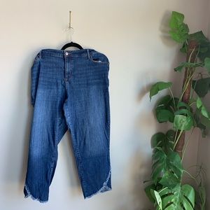 LOFT Plus Size Cropped Skinny Jeans